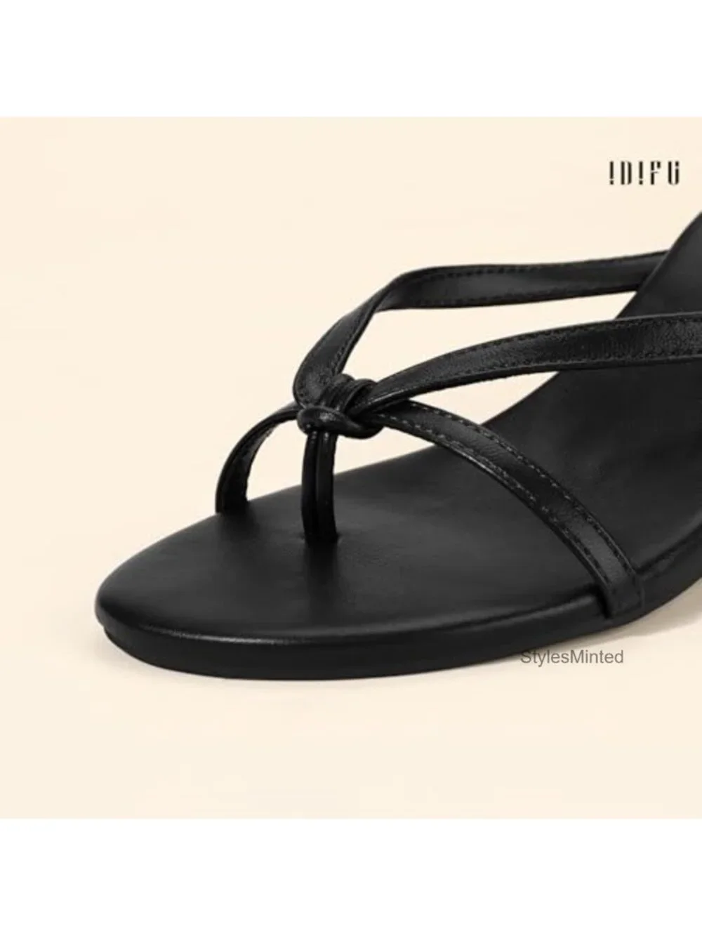 Wedge Sandals for Women Thong Flip Flops Strappy Round Toe Slip On Summer